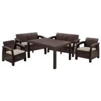 Набор садовой мебели Keter Corfu Fiesta / 258945 (коричневый)
