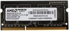 Оперативная память AMD Radeon Entertainment 4GB DDR3 SO-DIMM (R534G1601S1S-UO)