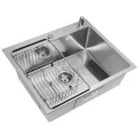 Кухонная мойка ARFEKA ECO AR мойка 600500, коландер F, дозатор SATIN DECOR MILLET