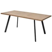 Обеденный стол M-City Brick M 140 / DEDBRICKMOAKKAN140 (дуб канзас/черный)