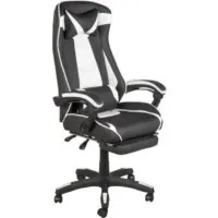 Игровое (геймерское) кресло Меб-ФФ MF-6056 (черный/белый)