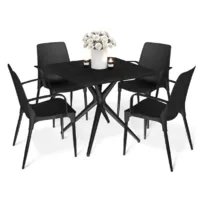 Обеденная группа Sheffilton SHT-DS209 (черный)