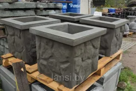 Цветочница "Булыжники" 400400400 мм. и иные размеры (без дна).