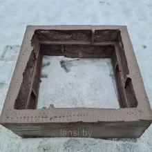 Форма блока " Кирпич 3" 35х35х15см