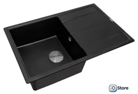 Кухонная мойка ZorG Rock 78 Premium black metallic