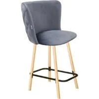 Стул Sheffilton SHT-ST36-3/S94-1 (нейтральный серый/прозрачный лак/черный муар)