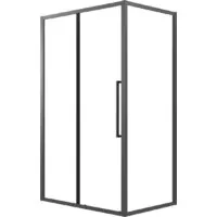 Душевой уголок Grossman Cosmo 110x90x195 120.K33.02.1190.21.00 (черный матовый/прозрачное стекло)