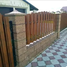 Столбы заборные "Эффект камня"