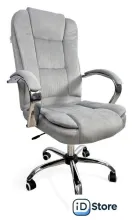 Офисное кресло Calviano Bravo (серый велюр)