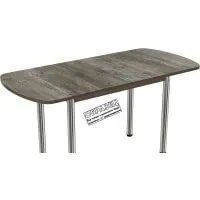 Кухонный стол ВВР Пластиковый раздвижной (сосна пандероса/подстолье прямое черный)