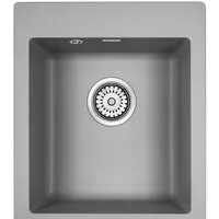 Кухонная мойка Paulmark Kante 40 PM104249-GRM (серый/серый металлик)