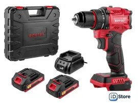 Дрель-шуруповерт Wortex LX BD 1815-1 Li ALL1 XLT 1333697 (с 2-мя АКБ, кейс)