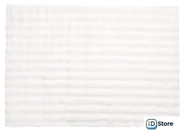 Ковер для жилой комнаты AksHome Buble Faux Fur (200x300, белый)