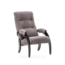Кресло для отдыха модель 61 (Верона Антрацит Грэй/Венге)