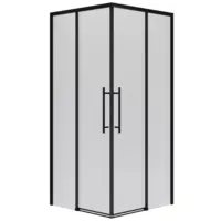 Душевой уголок Niagara NG-6828-34BLACK 80x80x195 (черный матовый/прозрачное стекло)
