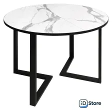 Кухонный стол Sheffilton SHT-T41/100-140 (статуарио венато/черный)