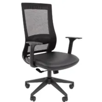 Кресло офисное CHAIRMAN 500LT (экокожа черный/TW-01 черный Б/П)