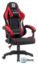 Игровое (геймерское) кресло Defender Sorrento (черный/красный)
