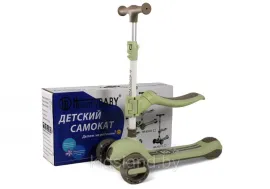 Детский самокат Rivertoys HB-818S зеленый