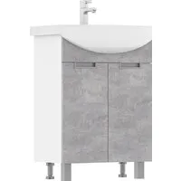 Мебель для ванных комнат Volna Тумба с умывальником Vario Z 60.2D Балтика 60 (напольная)