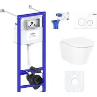 Унитаз подвесной Lavinia Boho Biore Compacto Rimless 7 в 1 87050173 (белый пластик)