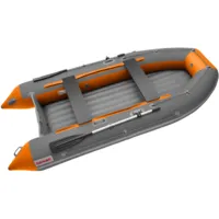 Надувная лодка Roger Boat Zefir 3500 LT (малокилевой, графит/оранжевый комби)