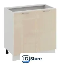 Шкаф напольный Трия Весна 1Н8 (ваниль глянец)