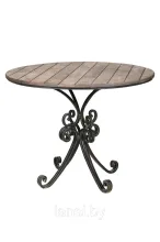 Стол металлический с брусом "Винтажный" 800х1070мм