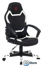 Игровое (геймерское) кресло Zombie 10 (черный/белый)