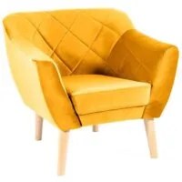 Интерьерное кресло Signal Karo 1 Velvet Bluvel 68 (карри/бук)