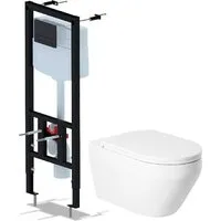 Унитаз подвесной Saniteco KW-9009W Ани Пласт WCP1430