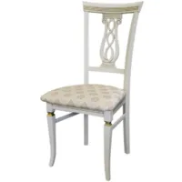 Стул Мебелик Агнесс (слоновая кость/золото/маркус ваниль)