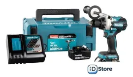 Дрель-шуруповерт Makita DDF486RTJ (с 2-мя АКБ, кейс)