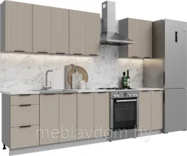 Кухня Корнелия Марика 2,2 без столешницы, Капучино софт