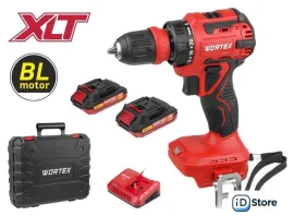 Дрель-шуруповерт Wortex BD 2025 LiSET ALL1 XLT 1325843 (с 2-мя АКБ, кейс)