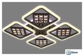 Припотолочная люстра Ambrella light FA287/4 CF/TI (кофе/янтарь)