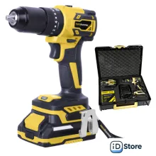 Ударная дрель-шуруповерт Hanskonner HCD2065PRO (с 2-мя АКБ, кейс)