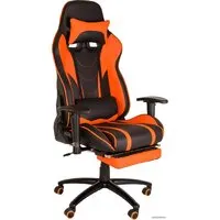 Игровое (геймерское) кресло Меб-ФФ MFG-6016 (черный/оранжевый)