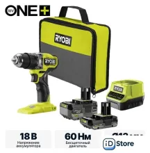Ударная дрель-шуруповерт Ryobi RPD18C1-242S 5133006524 (с 2-мя АКБ, сумка)