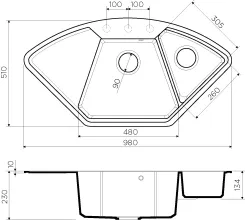 Кухонная мойка Omoikiri Yonaka 98C BE ваниль