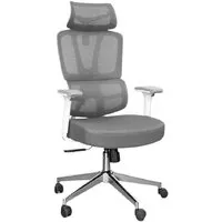 Офисное кресло SitUp Palma White Chrome (сетка Grey/Grey)