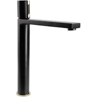 Смеситель Rea Icon REA-B5681 (черный/золотой)