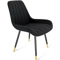 Стул Sheffilton SHT-ST37/S95-1 (ночное затмение/черный муар/золото)