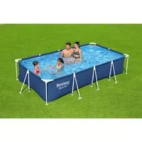 Каркасный бассейн Bestway Steel Pro 56405 серый