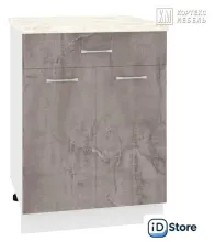 Шкаф напольный Кортекс-мебель Корнелия Лира НШ60р1ш (оникс/королевский опал)