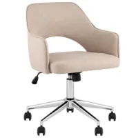 Кресло офисное Stool Group Кларк / Clarkson Linen Beige (рогожка, бежевый)