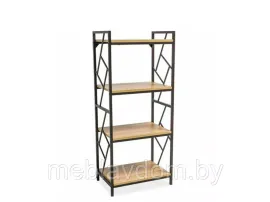 Стеллаж SIGNAL TABLO R4 дуб/т.коричневый, 140/60/40