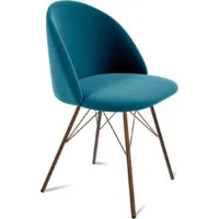 Стул Sheffilton SHT-ST35/S37 (тихий океан/медный металлик)