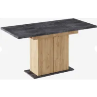 Обеденный стол Woodville Carla (крафт золотой/цемент темный)