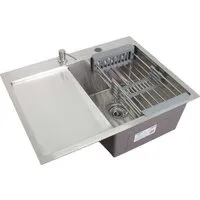 Кухонная мойка Wisent WS-36550-R/GER013 (с сифоном, дозатором и коландером)